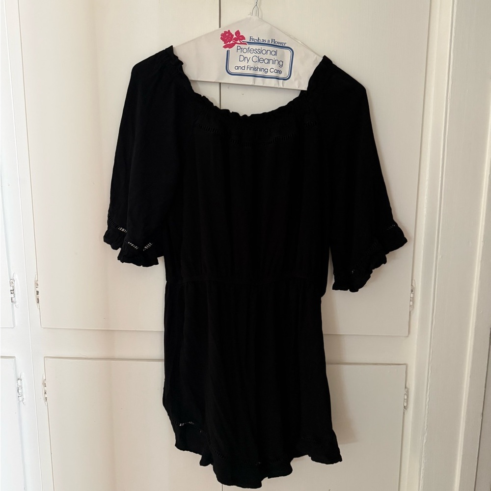 Cotton on Black Off-Shoulder Romper